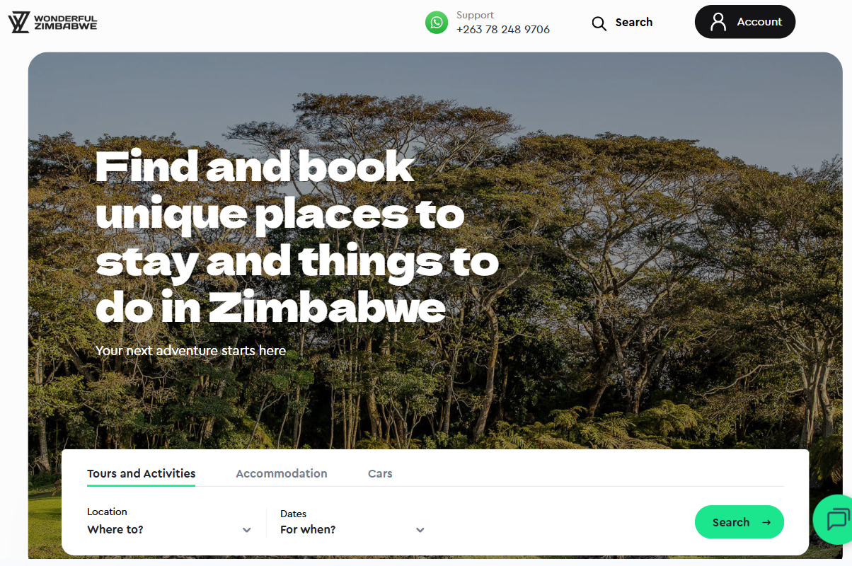 Wonderful Zimbabwe safari and travel booking platform